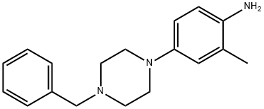 4-(4-Benzyl-1-piperazinyl)-2-methylphenylamine 结构式