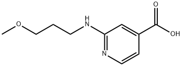 2-[(3-Methoxypropyl)amino]isonicotinic acid 结构式