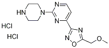 4-[5-(甲氧基甲基)-1,2,4-恶二唑-3-基]-2-哌嗪-1-基嘧啶二盐酸盐 结构式