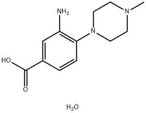 3-Amino-4-(4-methyl-piperazin-1-yl)-benzoic acidtrihydrate 结构式