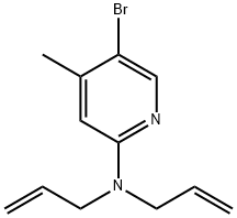 N,N-Diallyl-5-bromo-4-methyl-2-pyridinamine 结构式