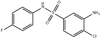 3-Amino-4-chloro-N-(4-fluorophenyl)-benzenesulfonamide 结构式