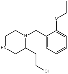 2-[1-(2-Ethoxybenzyl)-2-piperazinyl]ethanol 结构式