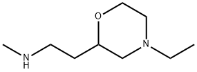 [2-(4-乙基吗啉-2-基)乙基]甲胺 结构式