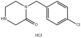 1-(4-氯苄基)哌嗪-2-酮盐酸盐 结构式