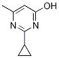 2-环丙基-6-甲基嘧啶-4-醇 结构式