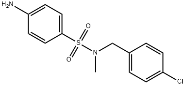 benzenesulfonamide, 4-amino-N-[(4-chlorophenyl)methyl]-N-m 结构式