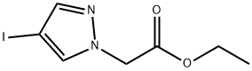 (4-碘-1H-吡唑-1-基)乙酸乙酯 结构式