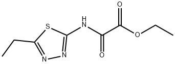 2-[(5-乙基-1,3,4-噻二唑-2-基)氨基]-2-氧代-乙酸乙酯 结构式