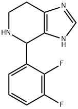 4-(2,3-二氟苯基)-4,5,6,7-四氢-3H-咪唑并[4,5-C]吡啶 结构式