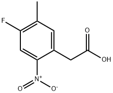 2-(4-Fluoro-5-methyl-2-nitrophenyl)acetic acid 结构式