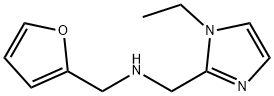 [(1-乙基-1H-咪唑基-2-基)甲基](2-呋喃甲基)胺二盐酸盐 结构式