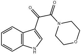 1-(1H-吲哚-3-基)-2-吗啉-4-基-乙烷-1,2-二酮 结构式