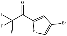 1-(4-Bromo-thiophen-2-yl)-2,2,2-trifluoro-ethanone 结构式