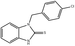 1-(4-氯-苄基)-1H-苯并咪唑-2-硫醇 结构式