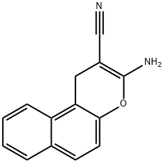 3-氨基-1H-苯并[F]色烯-2-甲腈 结构式