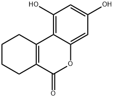 1,3-二羟基-7,8,9,10-四氢-苯并[C]苯并吡喃-6-酮 结构式