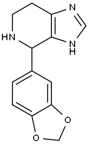 4-(1,3-苯并二唑-5-基)-4,5,6,7-四氢-3H-咪唑并[4,5-C]吡啶 结构式