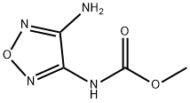 (4-氨基-1,2,5-恶二唑-3-基)氨基甲酸甲酯 结构式