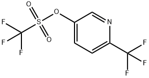 6-(Trifluoromethyl)pyridin-3-yl trifluoromethanesulfonate 结构式