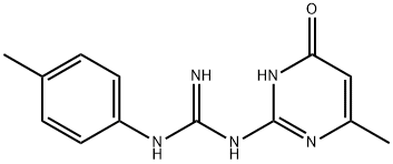 2-(4-氧代-6-甲基-1H-嘧啶-2-基)-1-(4-甲基苯基)胍 结构式