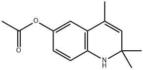 乙酸2,2,4-三甲基-1,2-二氢-喹啉-6-基酯 结构式