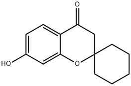 7-羟基-4-螺[色满-2,1'-环己烷]酮 结构式