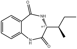 REL-(3R)-3,4-二氢-3-[(1R)-1-甲基丙基]-1H-1,4-苯二氮卓-2,5-二酮 结构式