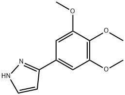 3-(3,4,5-三甲氧苯基)-2H-吡唑 结构式