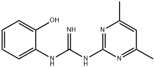 2-(4,6-二甲基-2-嘧啶基)-1-(2-羟苯基)胍 结构式