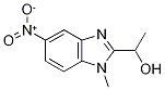 1-(1-Methyl-5-nitro-1H-1,3-benzodiazol-2-yl)-ethan-1-ol 结构式