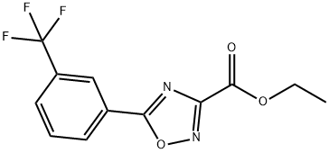 Ethyl 5-(3-(trifluoromethyl)phenyl)-[1,2,4] oxadiazole-3-carboxylate 结构式