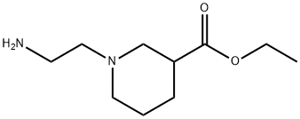 Ethyl 1-(2-aminoethyl)-3-piperidinecarboxylate 结构式