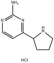 2-氨基-4-(吡咯烷-2-基)嘧啶盐酸盐 结构式