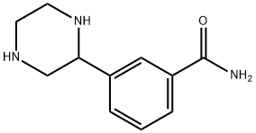 3-(哌嗪-2-基)苯甲酰胺 结构式