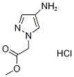 2-(4-氨基-1H-吡唑-1-基)乙酸甲酯盐酸盐 结构式