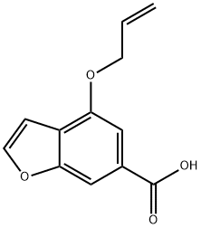 4-(烯丙氧基)-1-苯并呋喃-6-羧酸 结构式