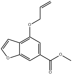 4-(烯丙氧基)-1-苯并呋喃-6-甲酸甲酯 结构式