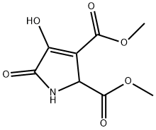 4-羟基-5-氧代-2,5-二氢-1H-吡咯-2,3-二甲酸二甲酯 结构式