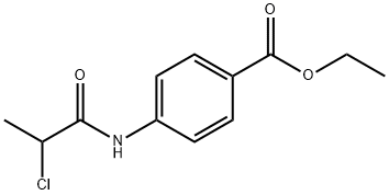 4-[(2-氯丙醇基)氨基]苯甲酸乙酯 结构式