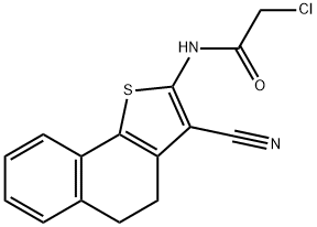 2-氯-N-(3-氰基-4,5-二氢萘并[1,2-B]噻吩-2-基)乙酰胺 结构式
