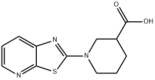 1-噻唑并[5,4-B]吡啶-2-基3-哌啶甲酸 结构式