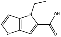 4-乙基-4H-呋喃[3,2-B]吡咯-5-羧酸 结构式