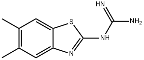 N-(5,6-二甲基-1,3-苯并噻唑-2-基)胍 结构式