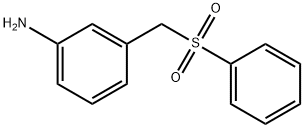 3-[(苯磺酰基)甲基]苯胺 结构式