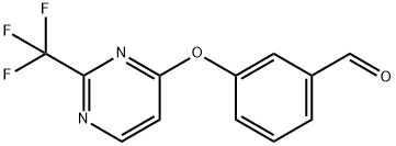 3-((2-(三氟甲基)嘧啶-4-基)氧基)苯甲醛 结构式