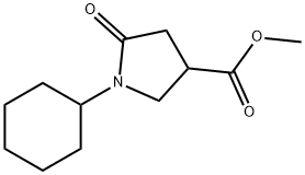 1-环己基 -5-氧代吡咯烷 -3-羧酸甲酯 结构式