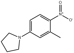 1-(3-Methyl-4-nitrophenyl)pyrrolidine 结构式