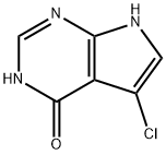 5-Chloro-7H-pyrrolo[2,3-d]pyrimidin-4-ol 结构式