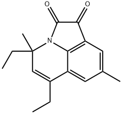 4,6-二乙基-4,8-二甲基-4H-吡咯并[3,2,1-IJ]喹啉-1,2-二酮 结构式